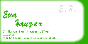 eva hauzer business card